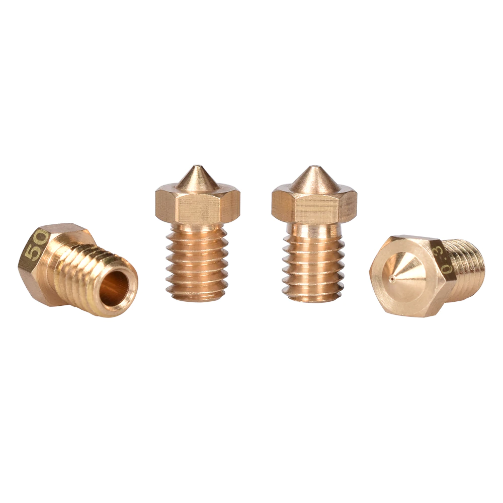 E3D nozzles, brass