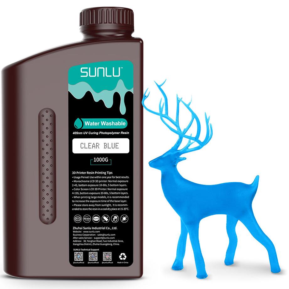 Sunlu Water Washable, Прозора синя