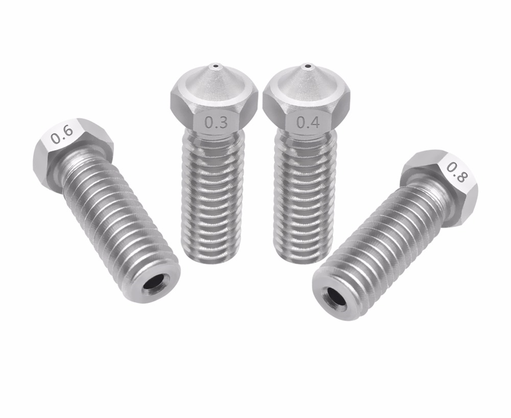 Volcano nozzles, hardened