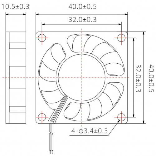 Fan 40x40, cooler 40x40