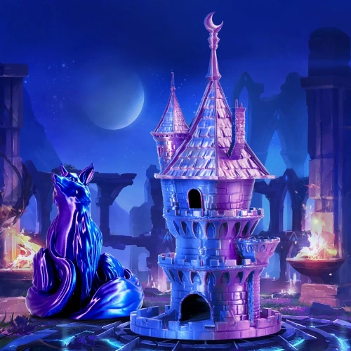 ERYONE Silk Dual-Color PLA, Blue & Purple