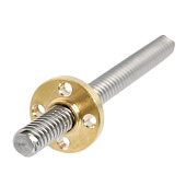 Trapezoidal screws, pitch 4 mm, D8