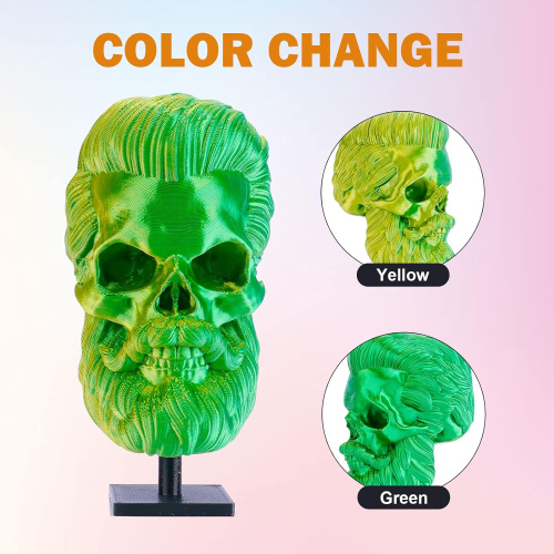 ERYONE Silk Dual-Color PLA, Yellow & Green