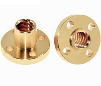 Trapezoidal Nuts with Round Flange for CNC and 3D Printers