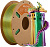 ERYONE Silk Tri-Color PLA, Dark Green & Purple & Yellow