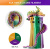 ERYONE Silk Tri-Color PLA, Dark Green & Purple & Yellow ERYONE Silk Tri-Color PLA, Dark Green & Purple & Yellow
