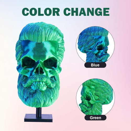 ERYONE Silk Dual-Color PLA, Blue & Green