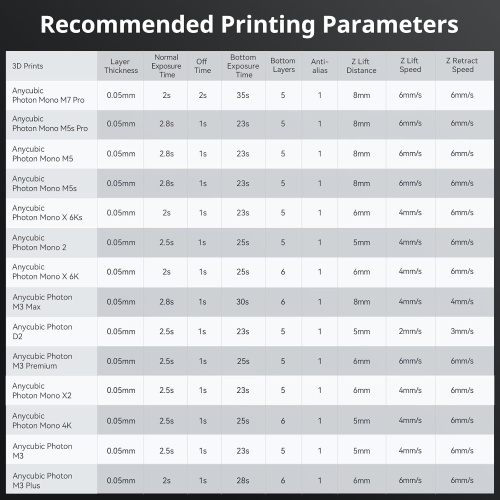 Anycubic Rigid 100, Grey